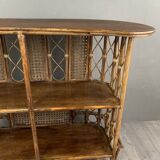 20th Century Rattan and Wicker Bar
