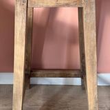 High wooden stool