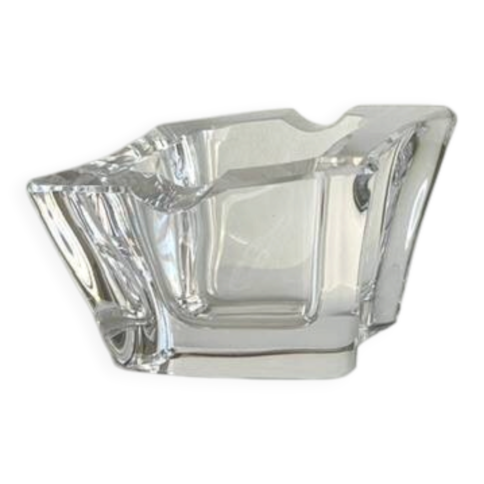 VINTAGE Free-Form Crystal ASHTRAY