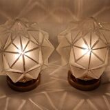 Pair of star wall lights