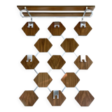 Large Scandinavian Wall Coat Rack , Wood
