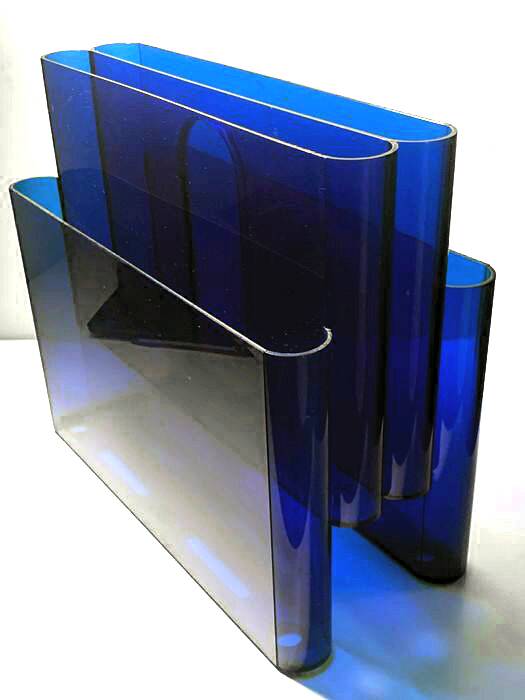 Vintage Magazine Rack • Space Age • Giotto Stoppino • Kartell • 1972