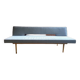 Canapé scandinave vintage, banquette scandinave vintage en teck, canapé en laine