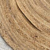 Husch Natural Round Scandinavian Jute Rug 155cm