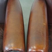 Set of 2 design armchairs made of sheepskin