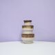 Brown & beige pagoda West Germany vase