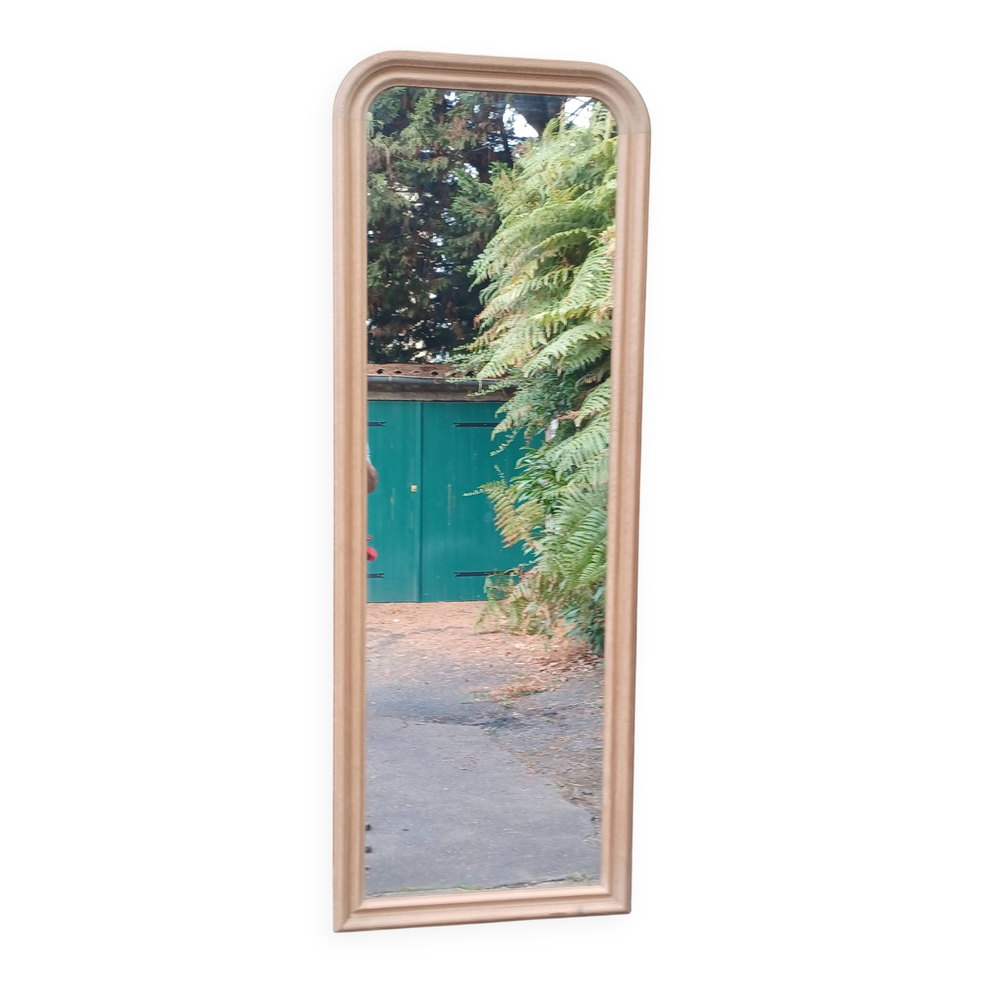 Miroir en chene clair de style louis-philippe