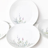 Set of 8 large vintage porcelain plates