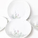 Set of 8 large vintage porcelain plates