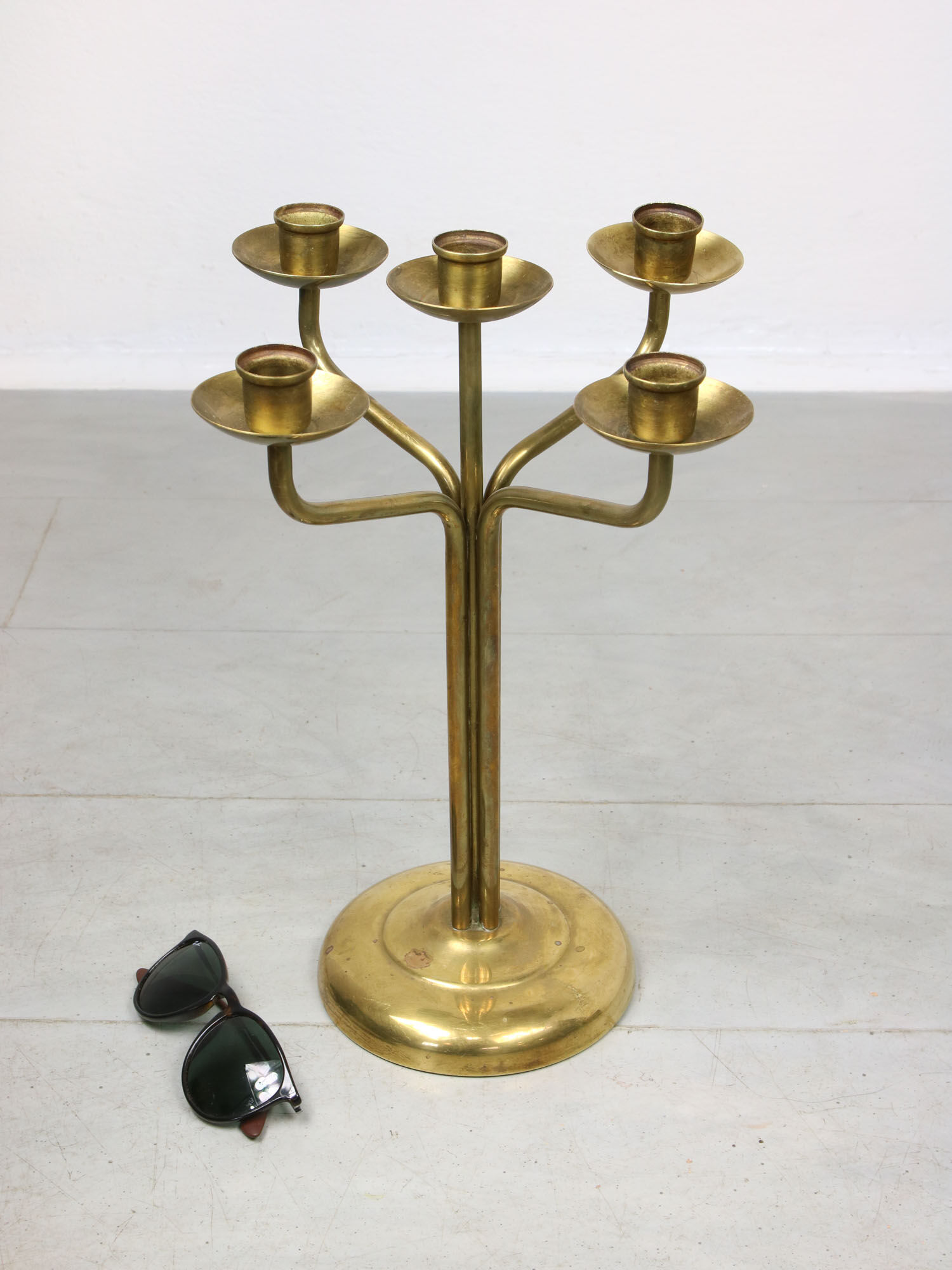 Vintage Brass 5-arm candlestick