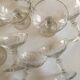 Set de 10 coupes à champagne à côtes plates, XIXe