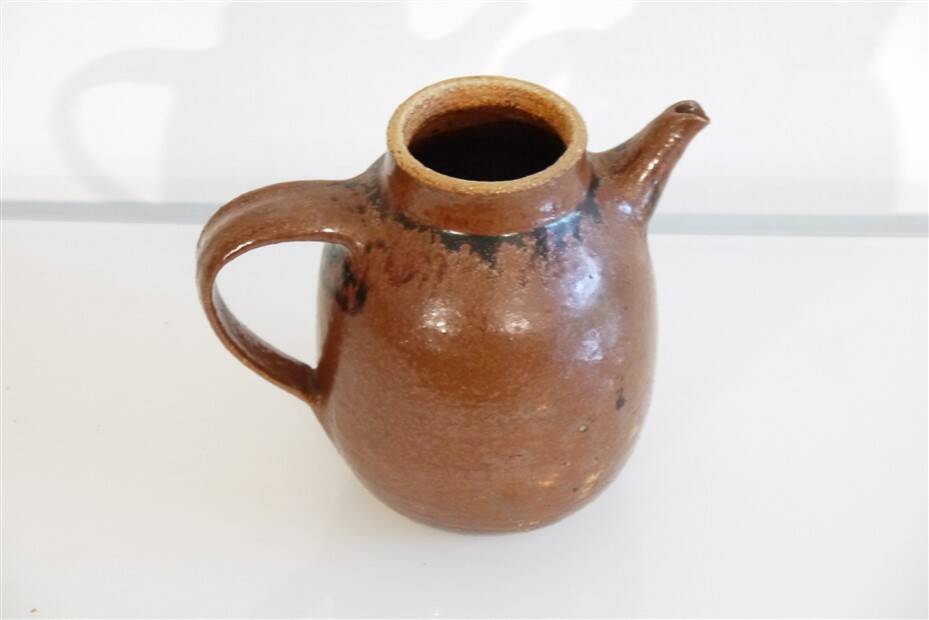 Glazed stoneware pitcher 1960