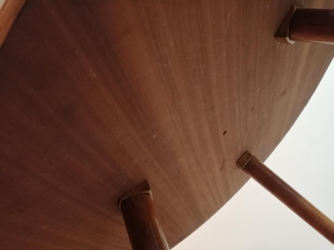 Scandinavian pedestal table 60's