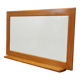 Mirror in mahogany frame, Italian design, 1970s, production: Italy