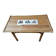 Coffee table bamboo rattan ceramic decollee 1960 70