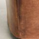 Sheepskin design ottoman with a very beautiful patina and stunning colours