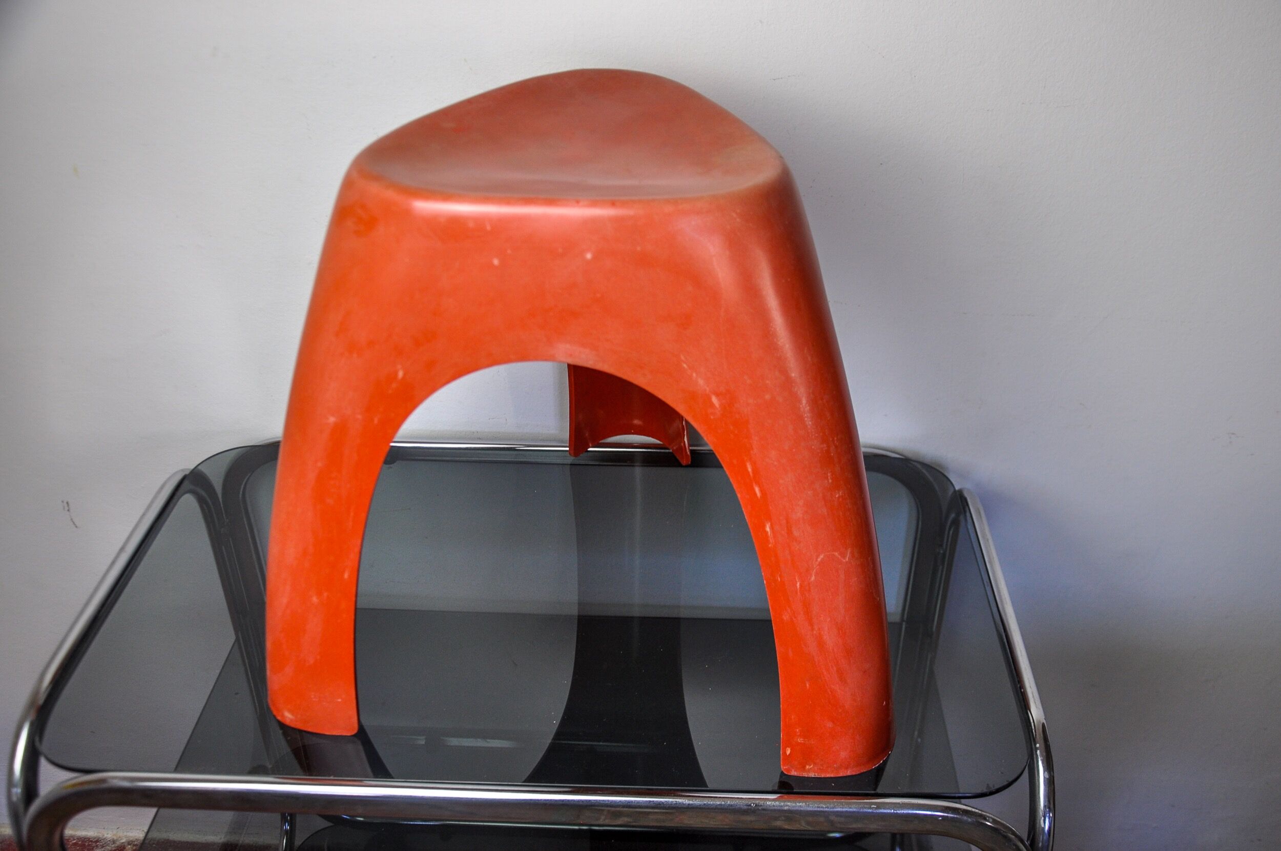 Red Elephant Stool by Vilmer, Spain, 1980
