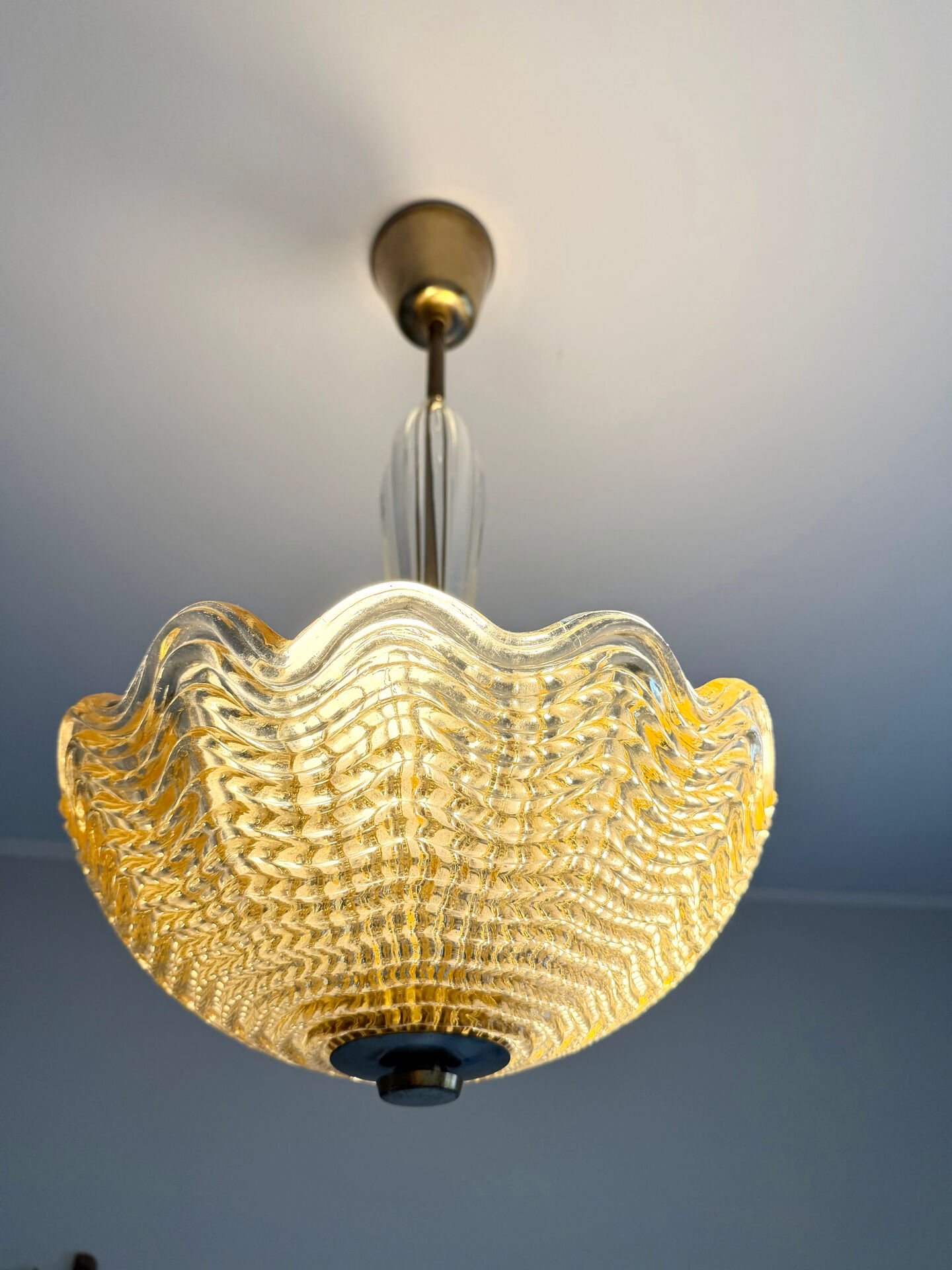 Swedish Carl Fagerlund designed 1950’s Ceiling Lamp