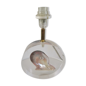 Lampe inclusion coquillage