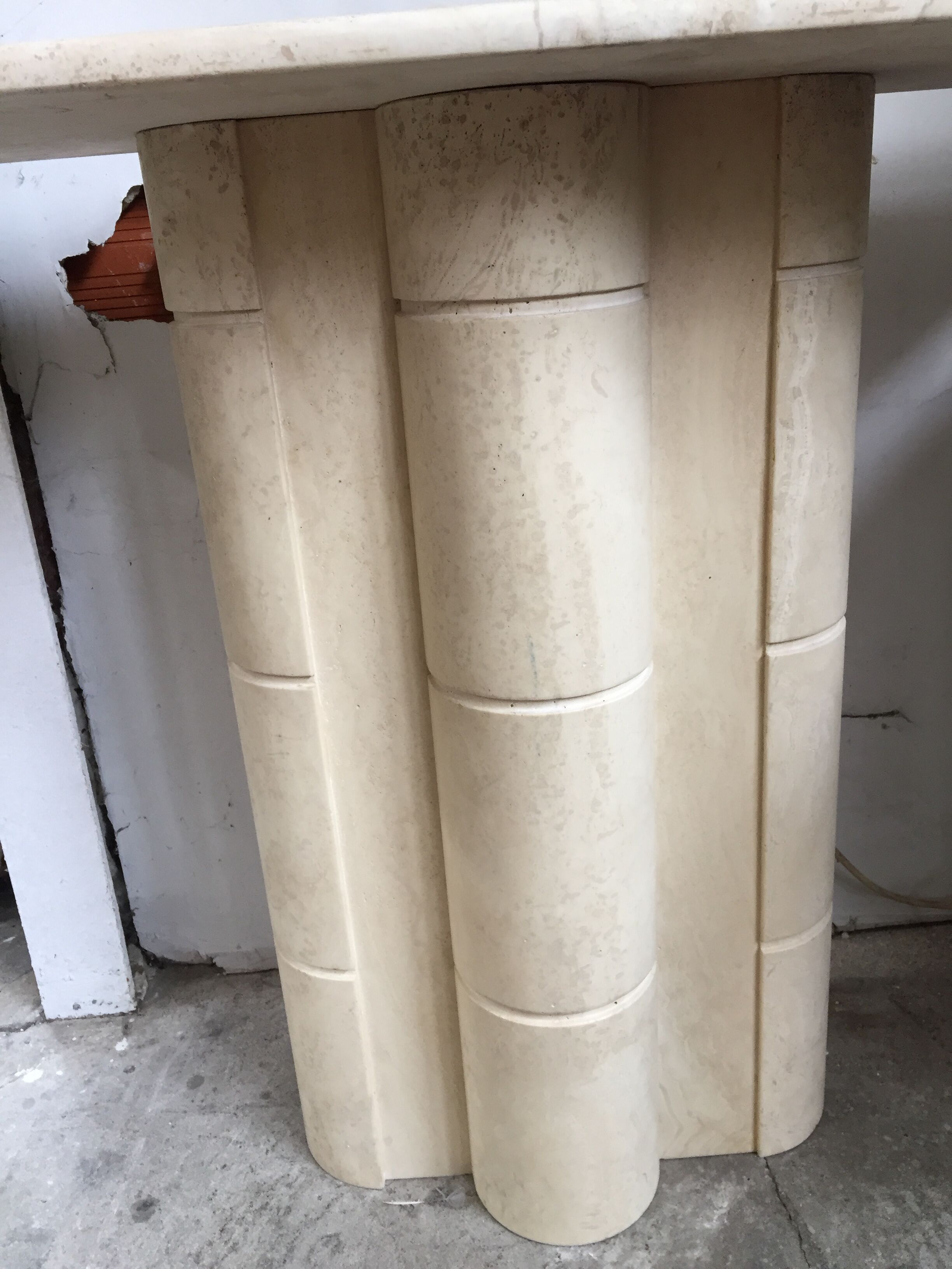 Travertine console years 70/80