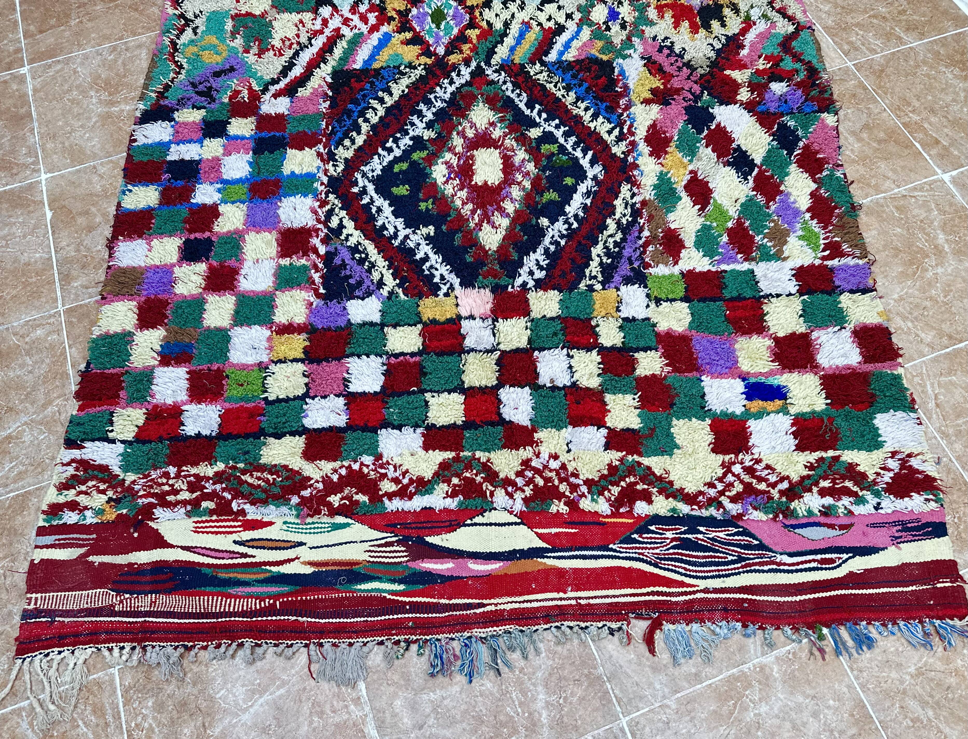 Unique Moroccan Rug - Vintage Art Deco Rug - The Moroccan Rug