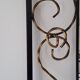 Vintage wrought iron coat rack
