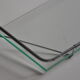 Vintage bathroom shelf chrome metal and glass
