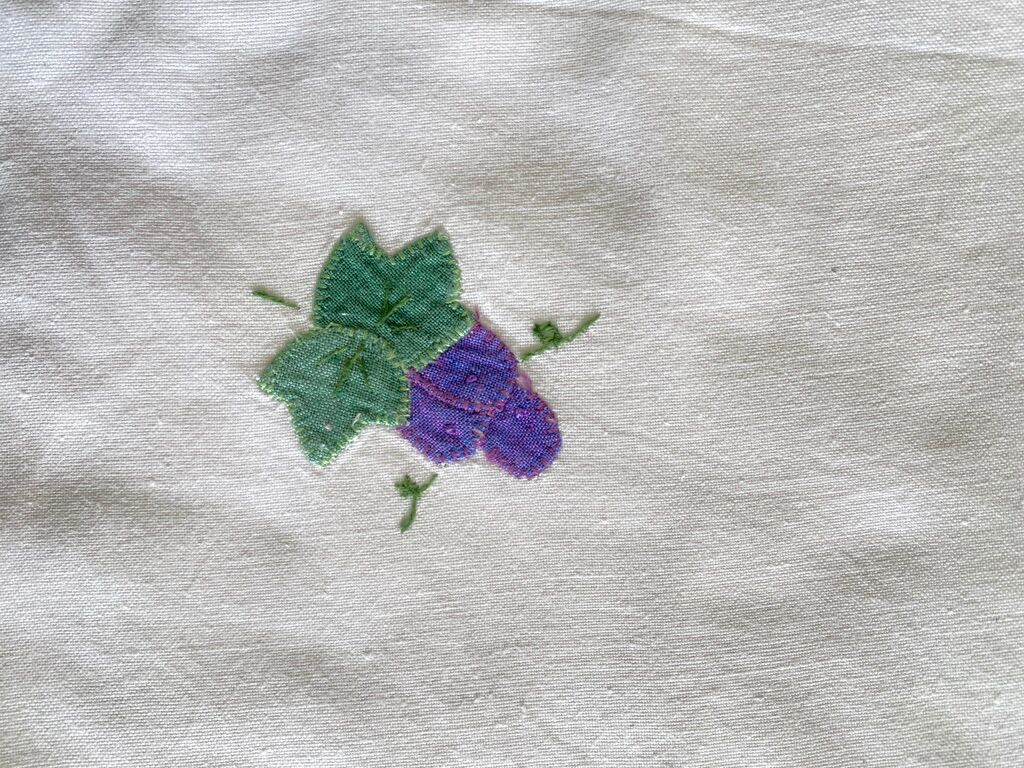 10 napkins 'les vendanges' cotton thread - 44x42 cm