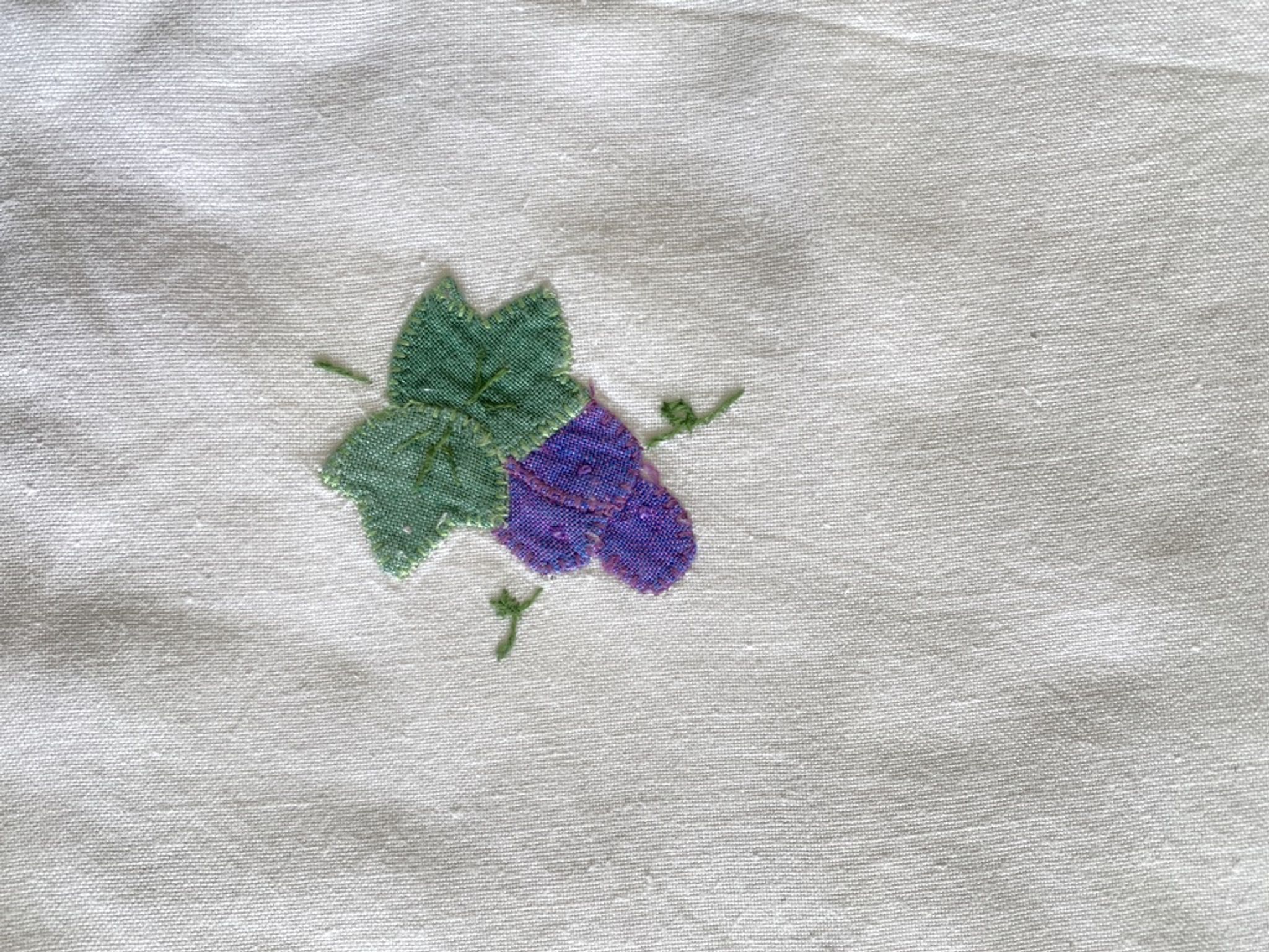 10 serviette de table 'les  vendanges"  fils de coton  - 44x42 cm