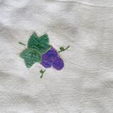 10 serviette de table 'les  vendanges"  fils de coton  - 44x42 cm