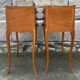 Paire tables de chevet vintage style Louis XV, bois, vintage, années 60