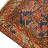 Handwoven Antique Persian Mahal Area Rug, Oriental tribal wool rug- 121x196cm