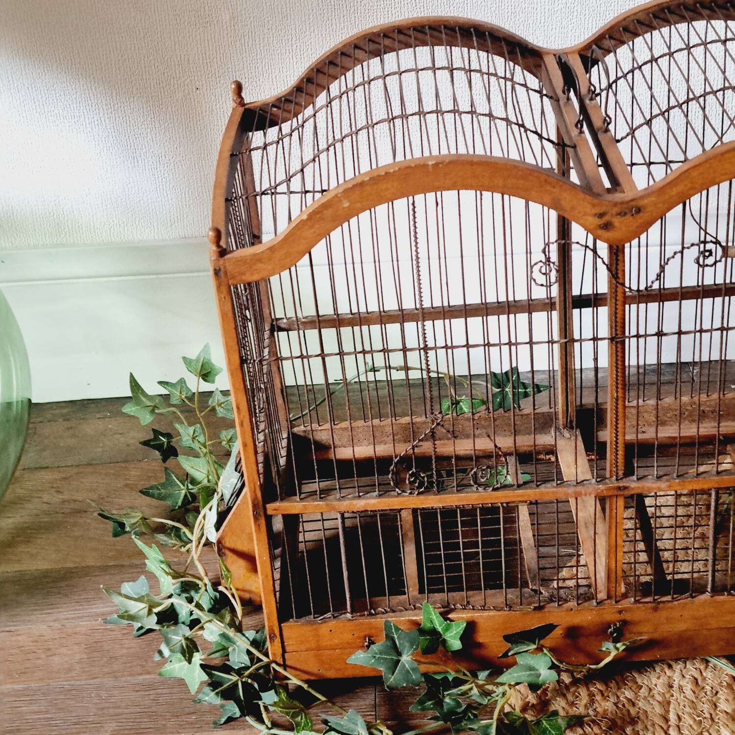 19th century bird cage in its original condition