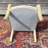 Pair of armchairs with vintage dolphins empire in lase wood