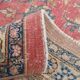 Tapis persan vintage en laine noué main, rouge, motifs floraux, 291x384 cm