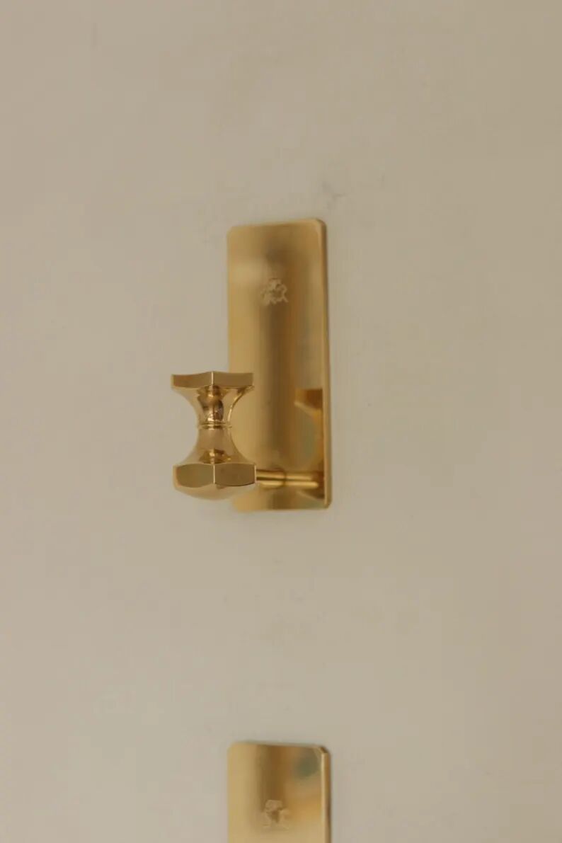 Pair of swedish brass sconces by gusum 1991