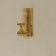 Pair of swedish brass sconces by gusum 1991