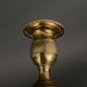 Pair of candlesticks gilded bronze chiseled guilloché first part of the nineteenth