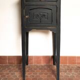 Black patinated Art Deco bedside table