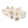 Porcelain tea service by Théodore Haviland, gilded patterns.