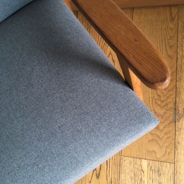 Scandinavian armchair compass feet