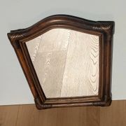 Mirror - Vintage 49x43 cm - Bamboo, Rattan - Patinated wood 1970