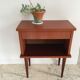 Table de chevet pieds compas vintage