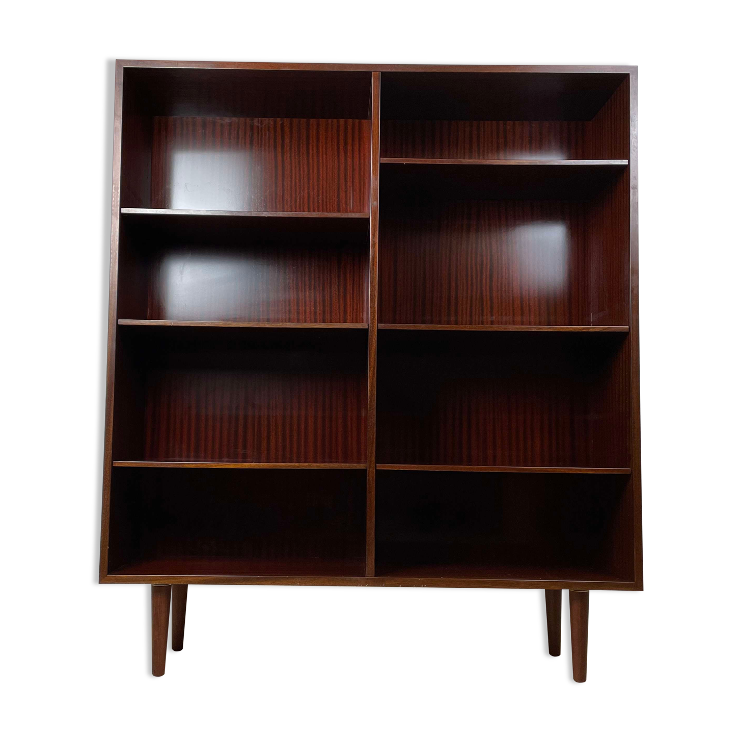 Omann Junior Scandinavian Vintage Mahogany Library, 60s