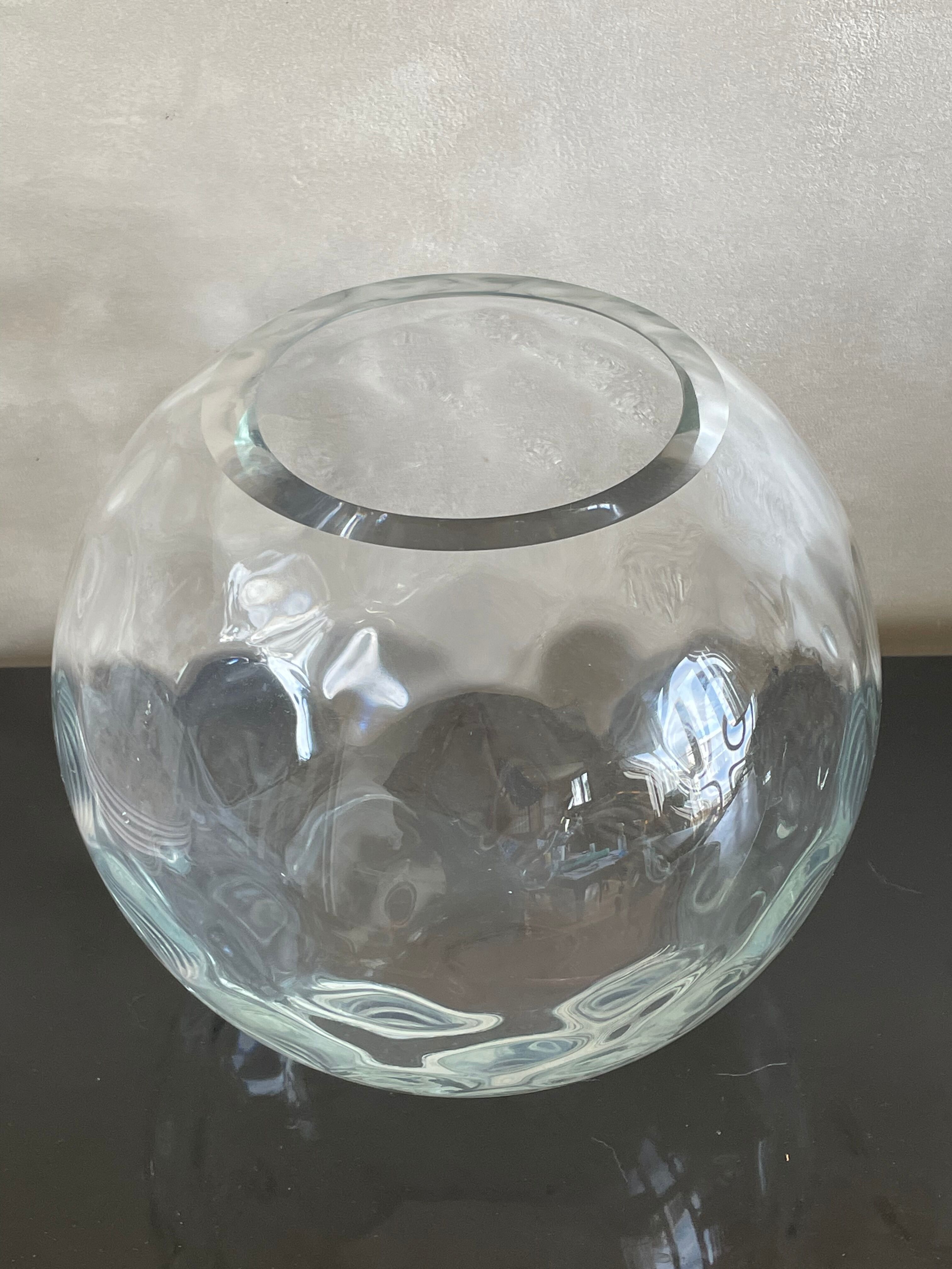Faceted ball vase