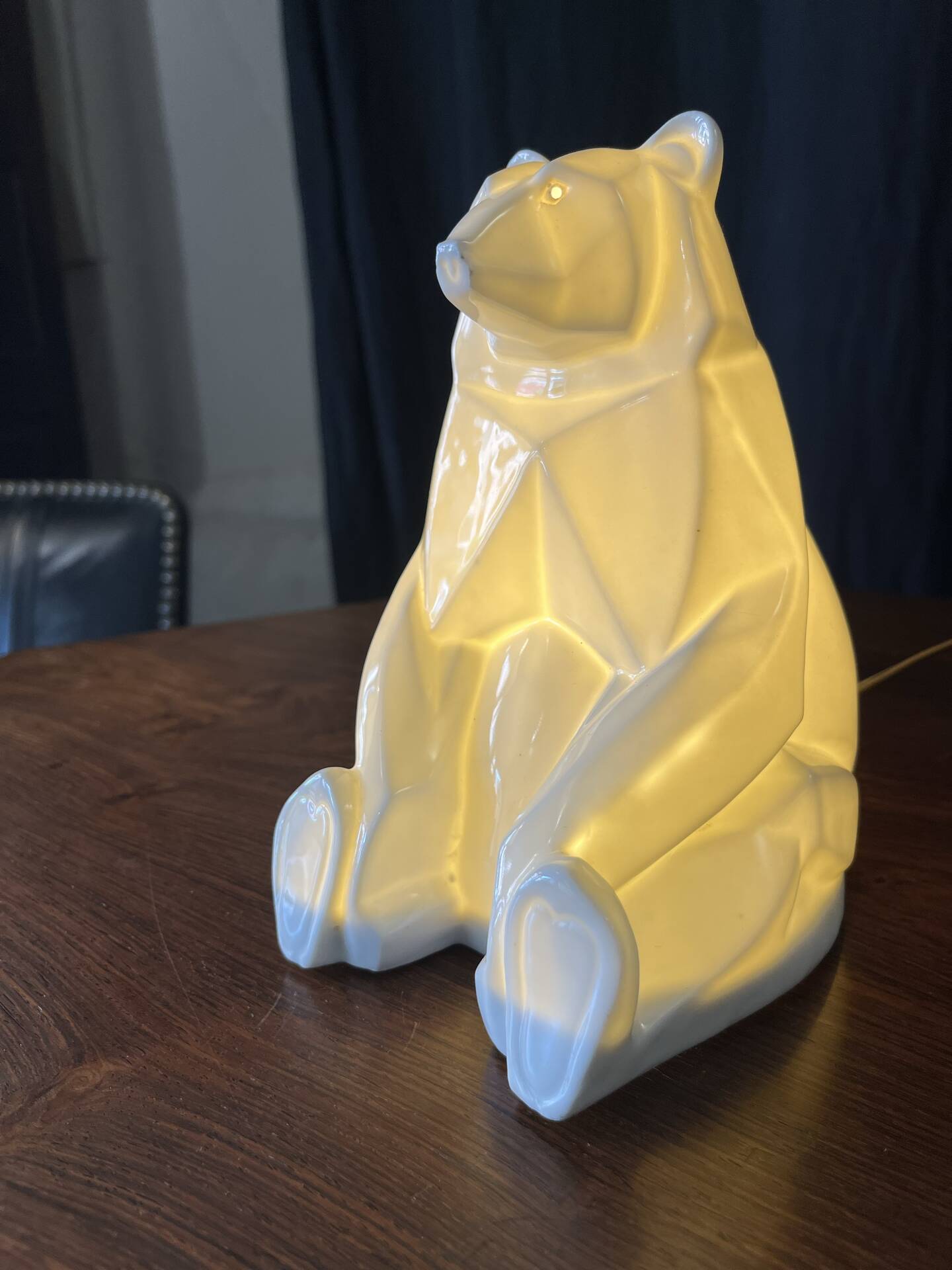 Petite lampe Art Déco ours polaire