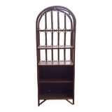 5-tier rattan bookcase shelf