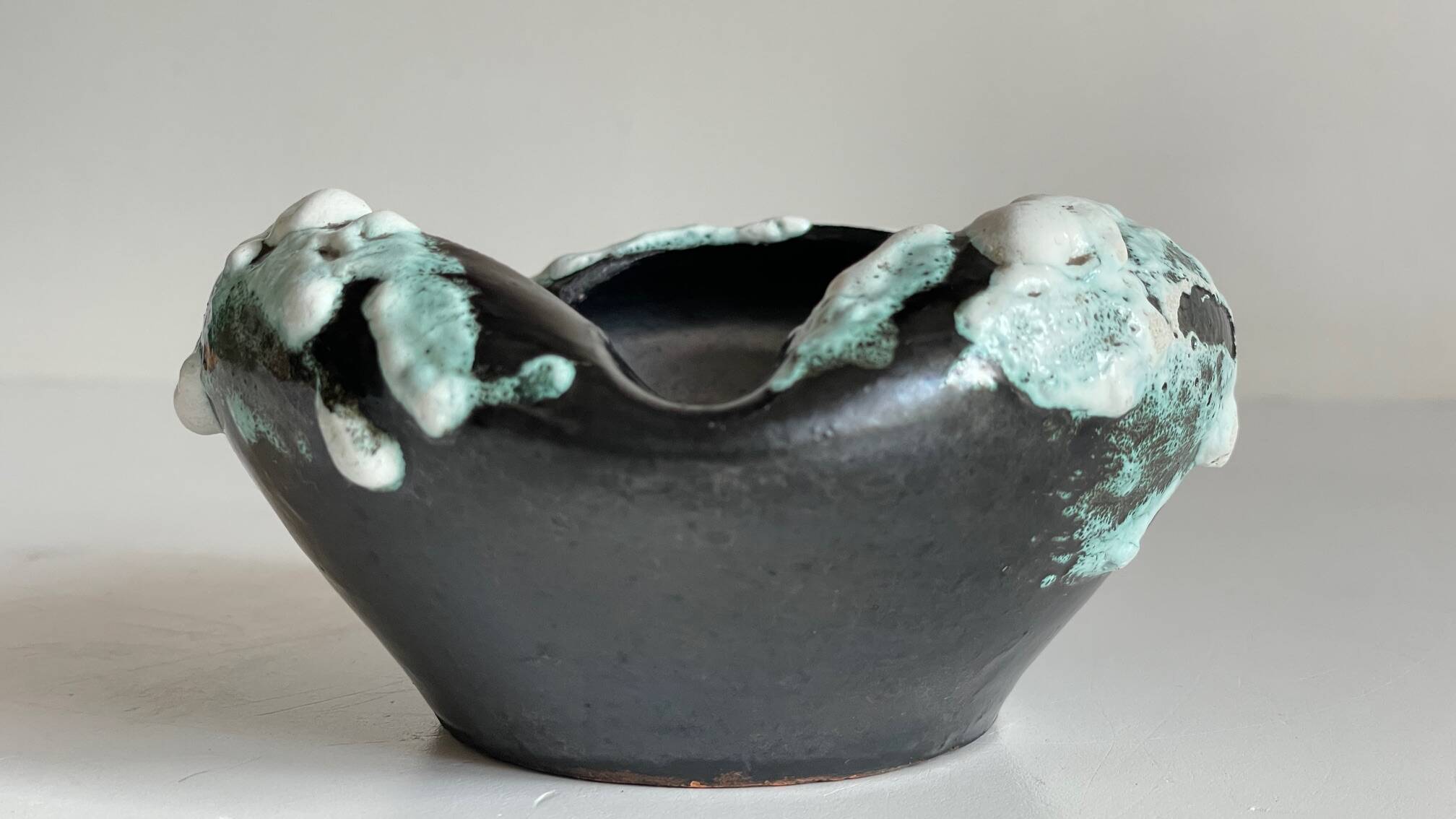 Cyclops Ceramic Ashtray Annecy France Vintage