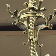 Grand antique chandelier in Gothic style.