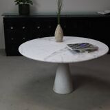 Angelo Mangiarotti ‘M1’ Dining Table in Solid Carrara Marble